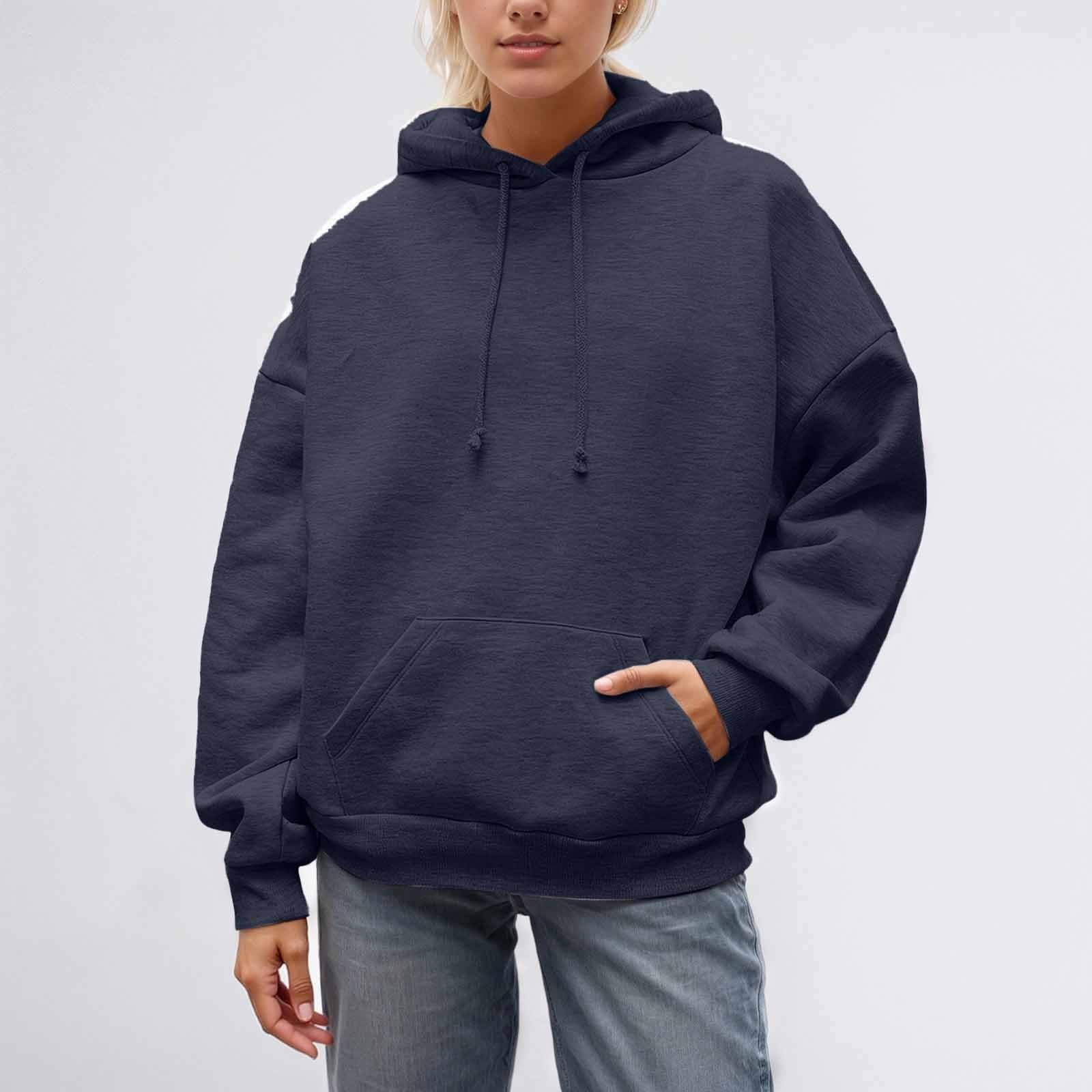 Angel Hoodie Sweat a Capuche Femme avec Ailes d'ange en Strass et Poches Pull Ange Casual Longue Hoodie Femme Automne et Hiver Sweatshirt Chaud Streetwear Sweat Sport Vêtements