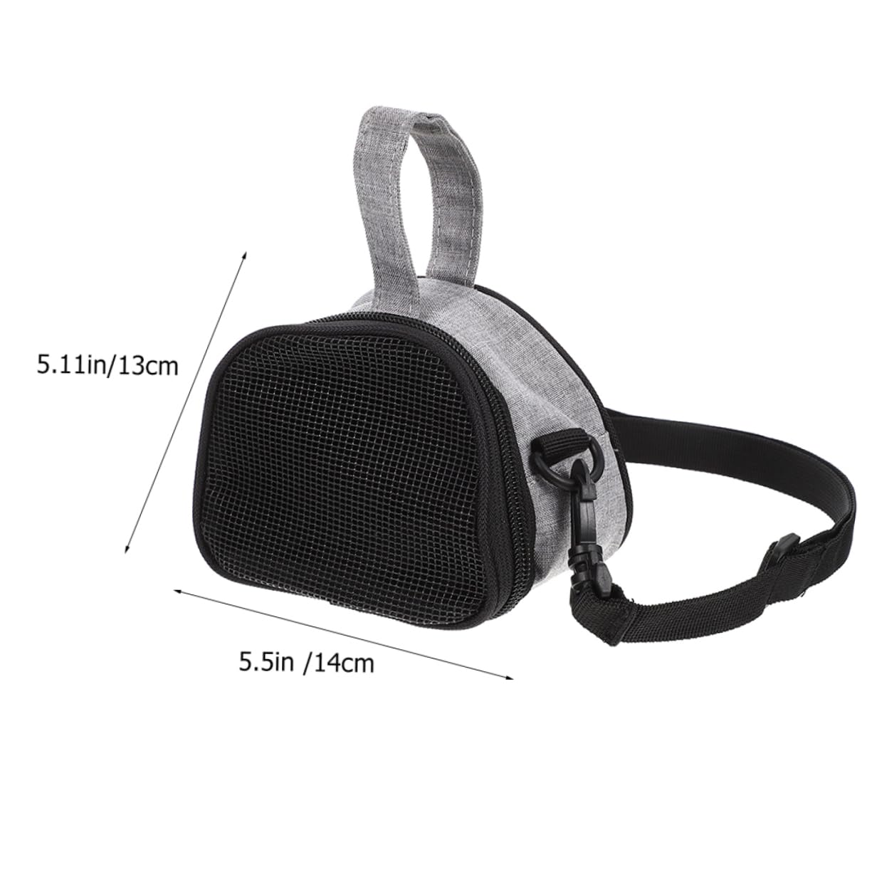 HOLIDYOYO Portable Small Pet Carrier Bag Breathable Pouch for Hamsters Guinea Pigs and Rabbits Oxford Travel Bag for Outdoor Use Convenient Zipper Design