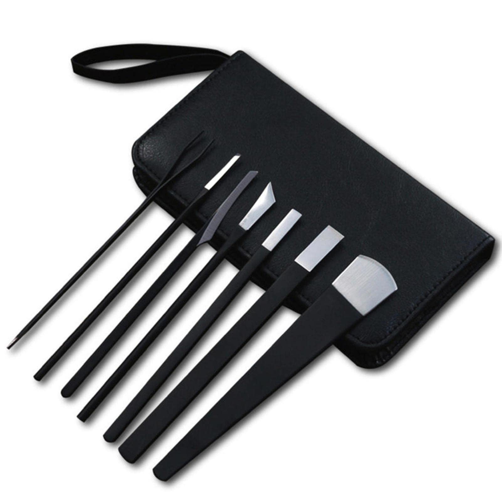 5 Set Coltelli Pedicure, Set Professionale per la rimozione delle cuticole, Coltelli per Unghie Rimozione della cuticola, Kit Professionale di Lame affilate per la Riparazione del Piede