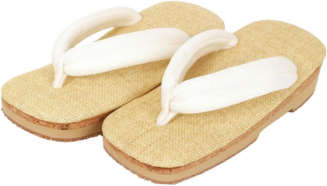 足への衝撃を和らげる 国産（日田）NEW檜サンダル（メンズ/麻の葉