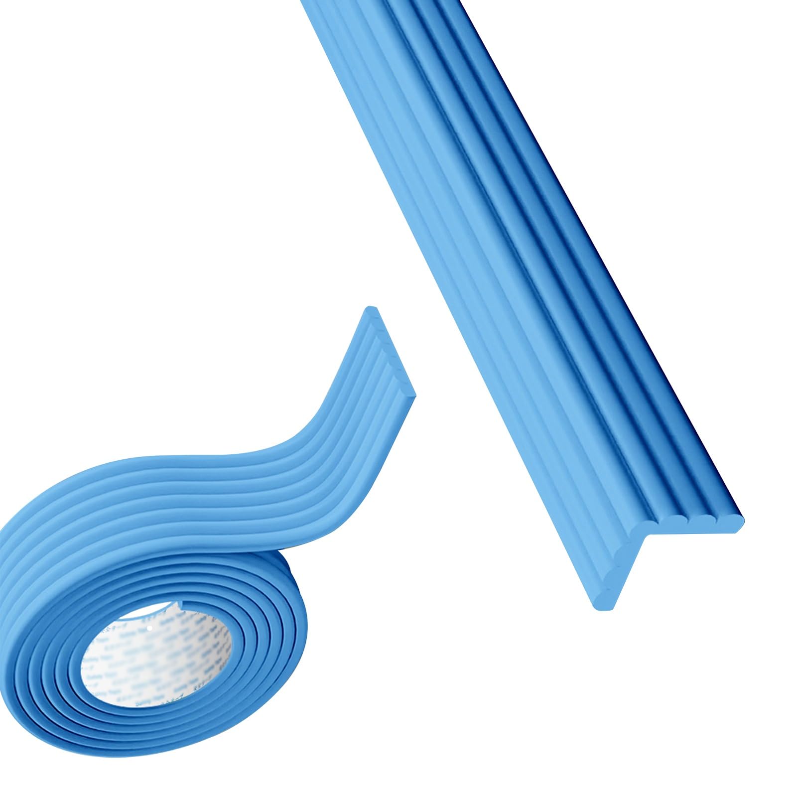 Sharp Edge And Furniture Safety Guards, L-Shaped Table Edge Protector, Highly Elastic And Soft, For Table, Fireplace, Countertop(Blue,5M)