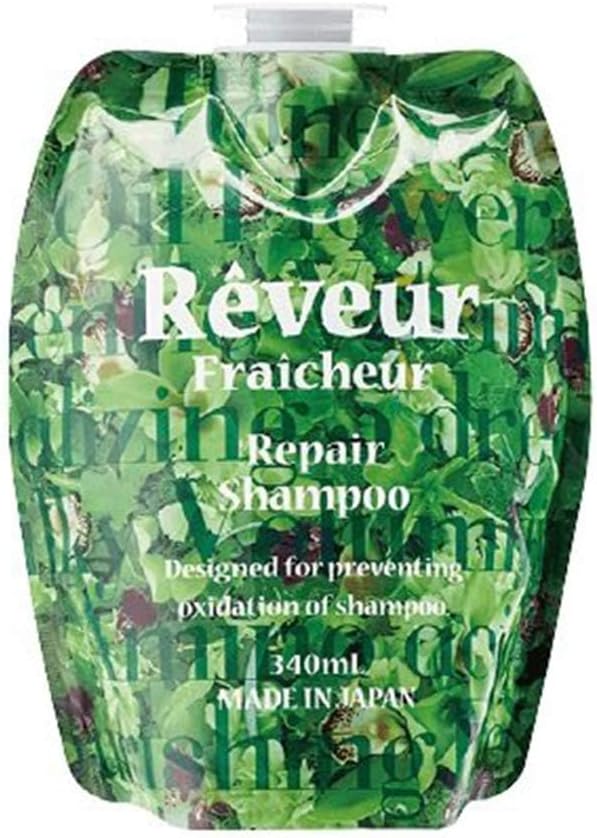 Reveur Fraicheur Repair Hair Shampoo Refill 340ml - Green Floral Scent (Green Tea Set)