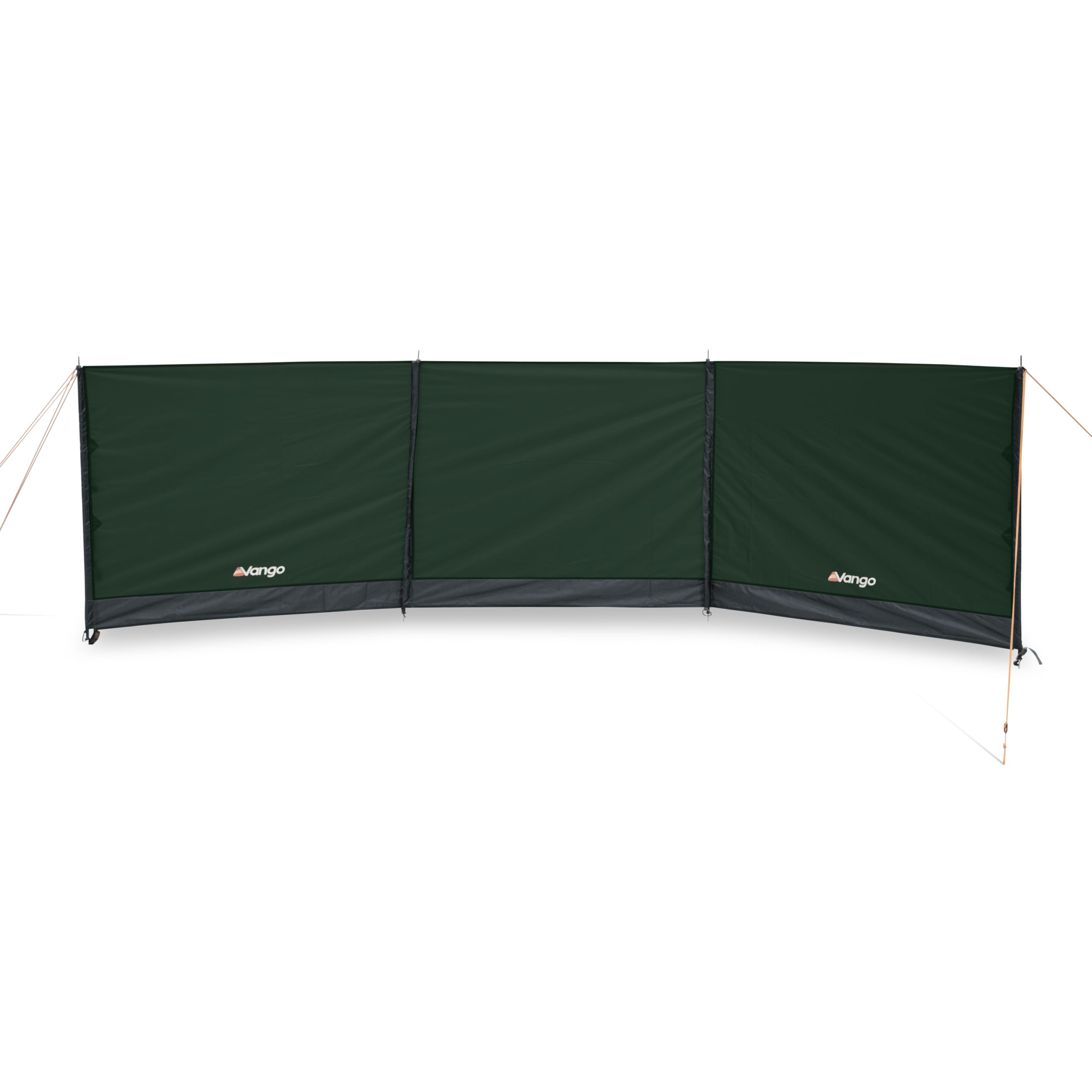 Vango Family Windbreak - PowerPlus Steel Poles, Fire Retardant Fabric, 4,000mm Waterproof Sentinel Active Plus Material, High Visibility Guylines for Camping, Beach (Ivy Green)
