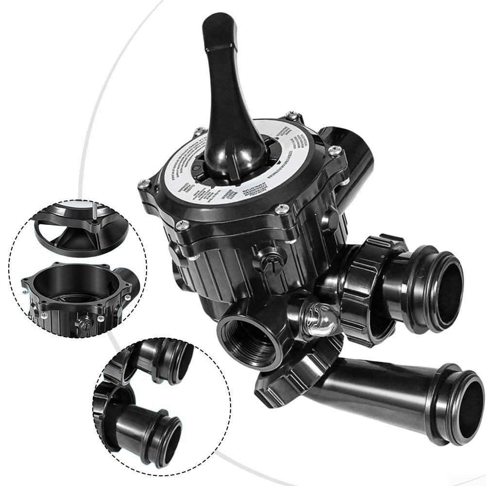 Valve multiport latérale pour filtre à sable Hayward S200 S240 Spx0710x32 Noir ABS Construction Pièce de rechange avec joint d'étanchéité