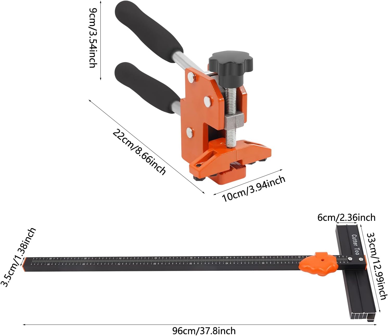 Manual Tile Cutter 37.4 Inch Or More,5-Row Tile Cutter,Professional Porcelain Ceramic Tile Cutter Tool With Total Of 68 Wheels,Ergonomic,Format Tile Cutter For Home Renovation, Construction Sites,Etc