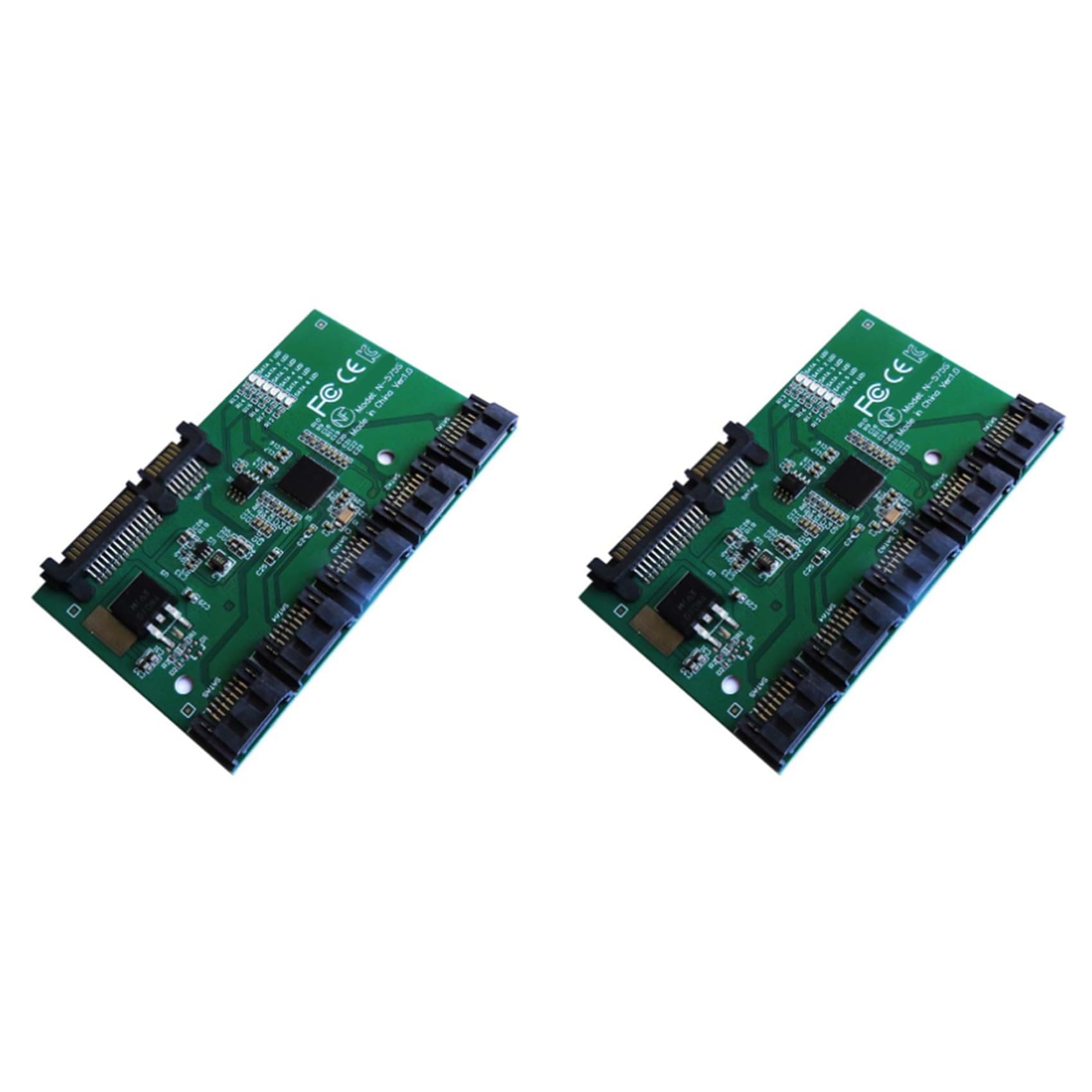 2 x karta rozszerzeń SATA 1 do 5 portów SATA3.0 karta kontrolera płyta główna mnożnik portu SATA karta nośna adapter HUB