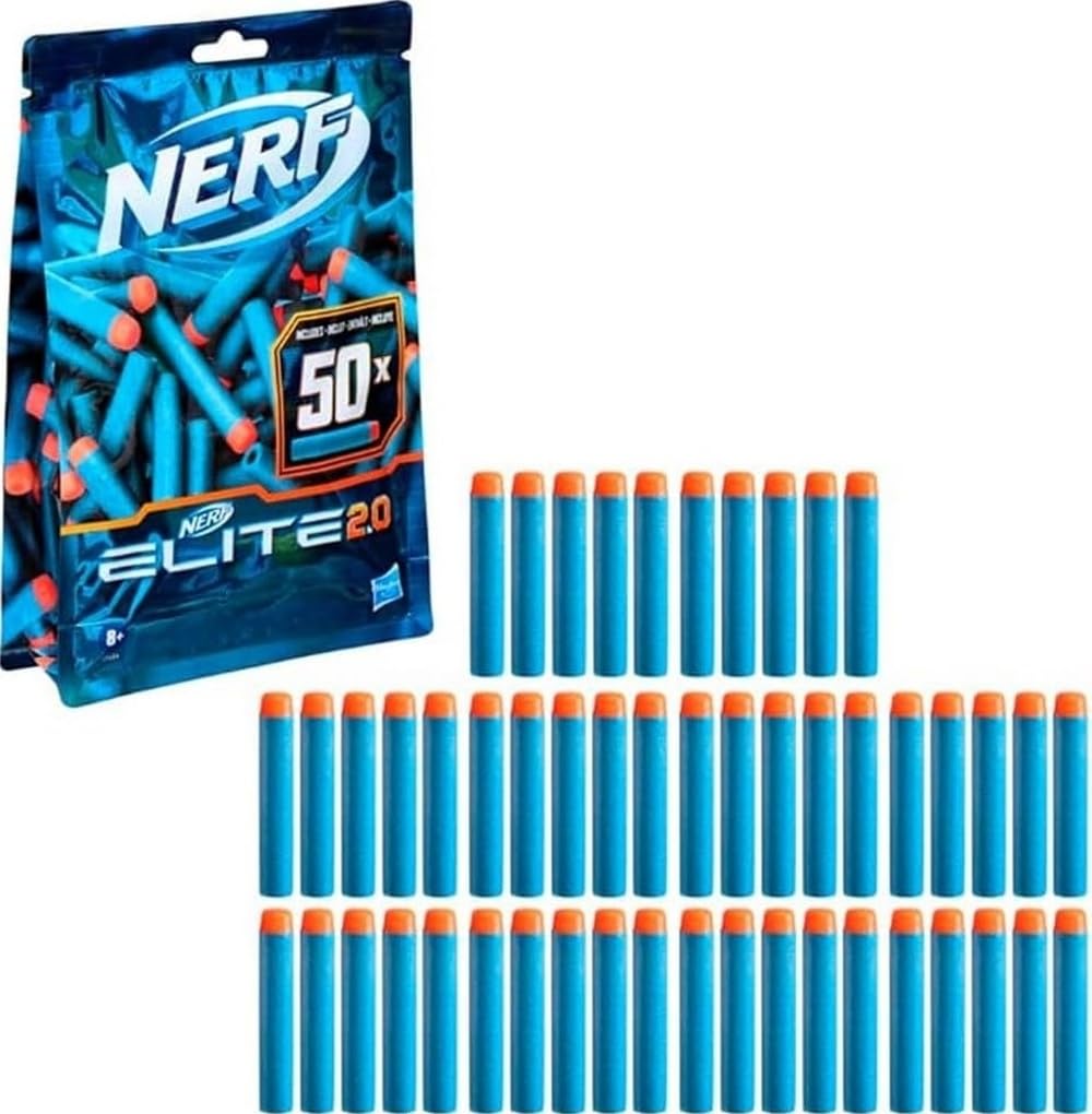 Nerf Elite 2.0 Commander RD6 Blaster, 12 Nerf Elite Darts 6Dart Rotationstrommel