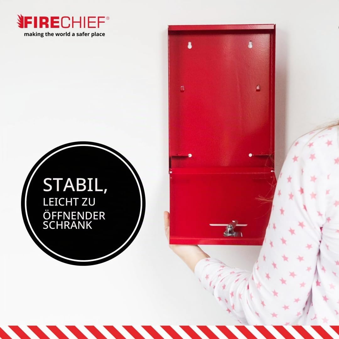 Firechief DHS2 Dokumentenhalter mit Riegel, Rot