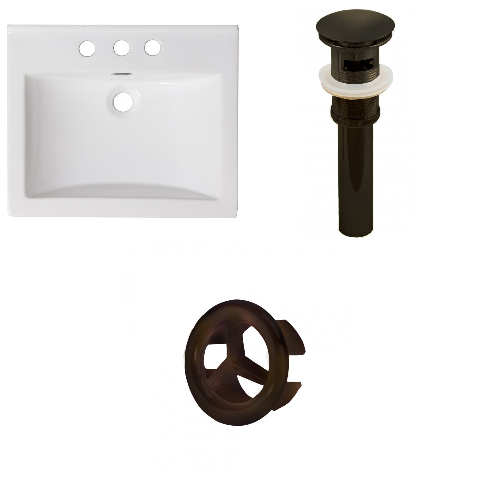 SPROOS AI-888-21908 Ceramic Top Set, White, Medium