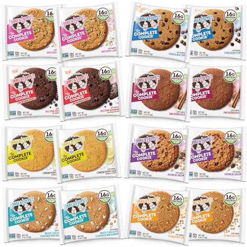 Lenny & Larry's The Complete Cookie, 8 Flavor Variety Pack, Soft ...
