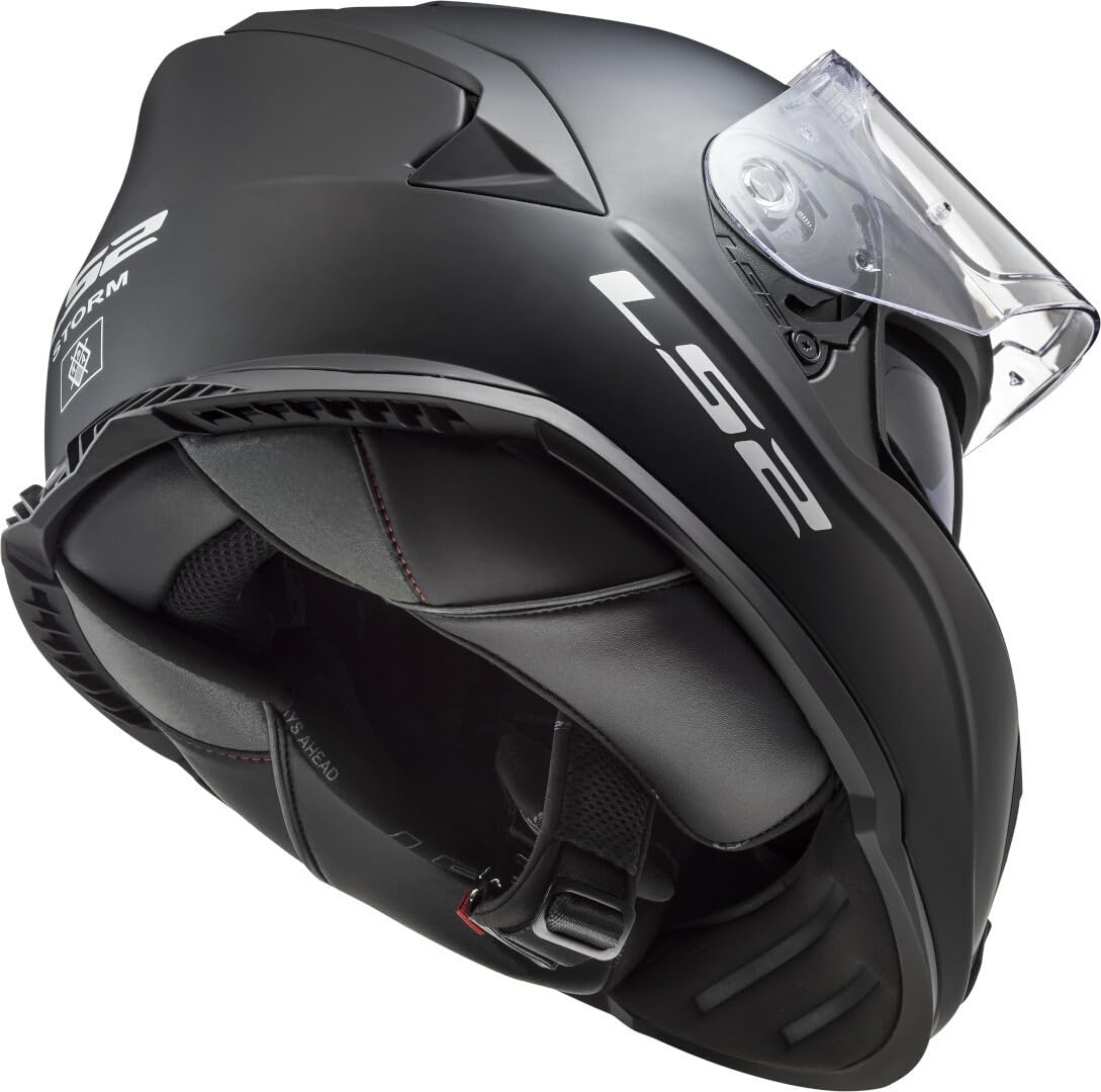 LS2, Kask motocyklowy na całą twarz STORM mat black, M