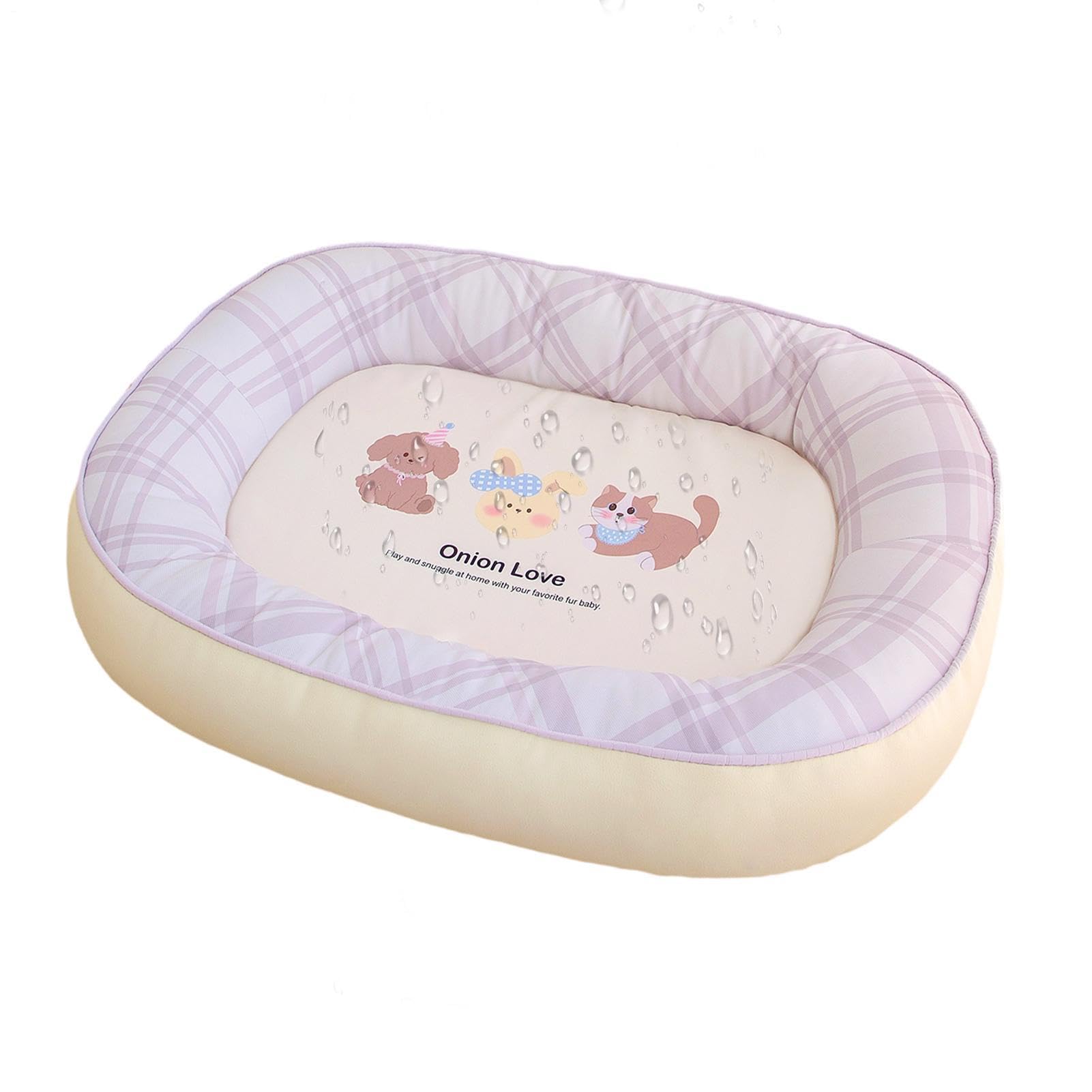 Cama para perro lavable con cojín acolchado y base impermeable antideslizante