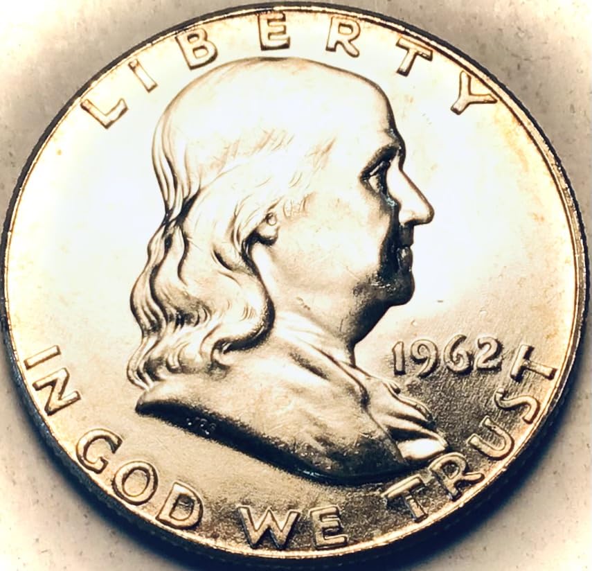 1962 P Franklin Silver Half Dollar BU MS Mint State