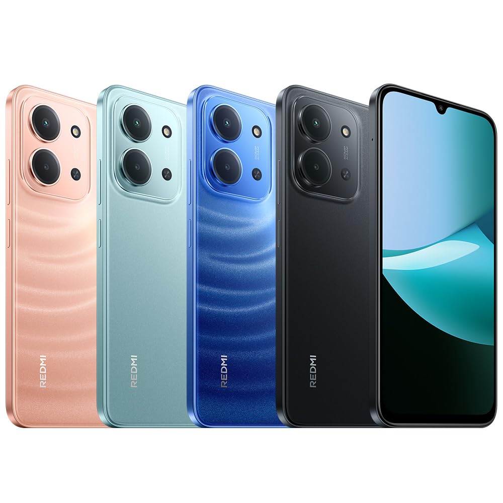 Xiaomi Redmi 15C, Smartphone 4+128GB, Display 6,9" 120Hz, 7,99mm, MediaTek Helio G81-Ultra, Dual camera da 50MP, Mega batteria da 6000mAh, Garanzia 2 anni, Nero, Caricabatterie non incluso