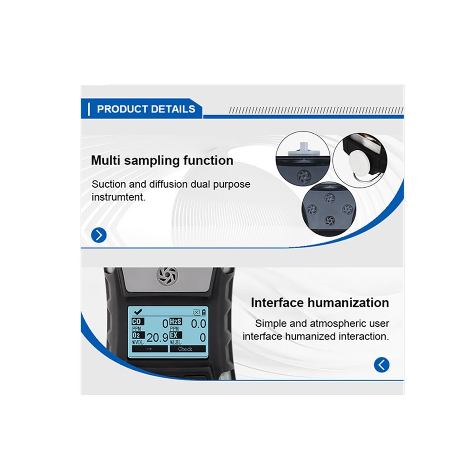 Profession BH-90A PH3 Gas Detector Digital Phosphine PH3 Analyzer Range 0-5,20,50,100ppm