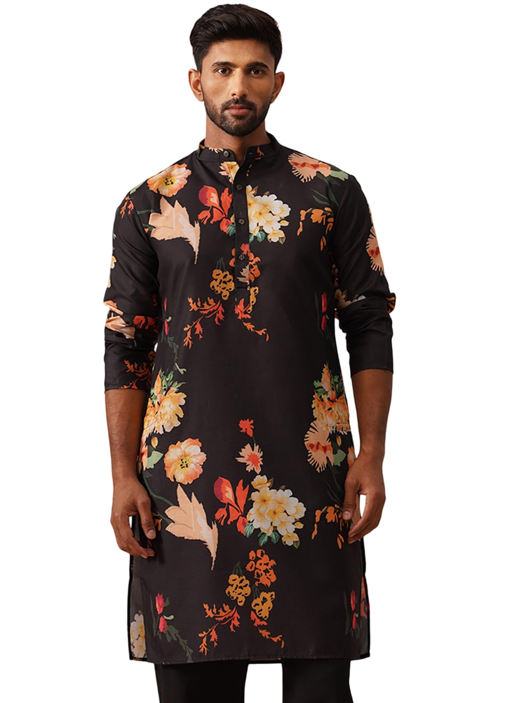 jompers Men's Animal Printed Pure Cotton Straight Kurtas-picture-45