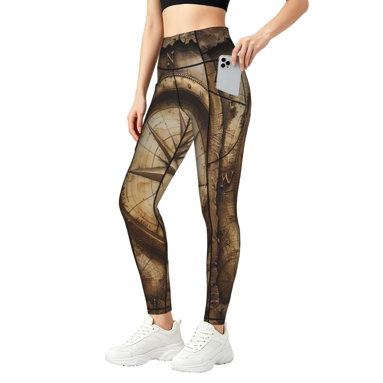 Pantalones de yoga holgados EnkzpoHen con estampado náutico para descanso diario de mujer 8