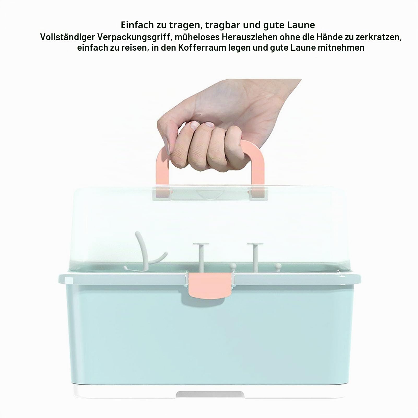 Babyflaschen-Wäscheständer, Aufbewahrungsbox, Organizer mit Staubschutzhülle für das Zuhause von Babys und Kleinkindern (Olivgrün)
