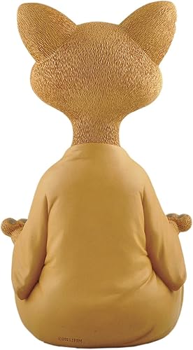 Miniatura 6 de Estatua de jardín de meditación de Buda Namaste de 12 pulgadas, colección Happy Cat, regalos para amantes de los gatos para mujeres, regalos de yoga