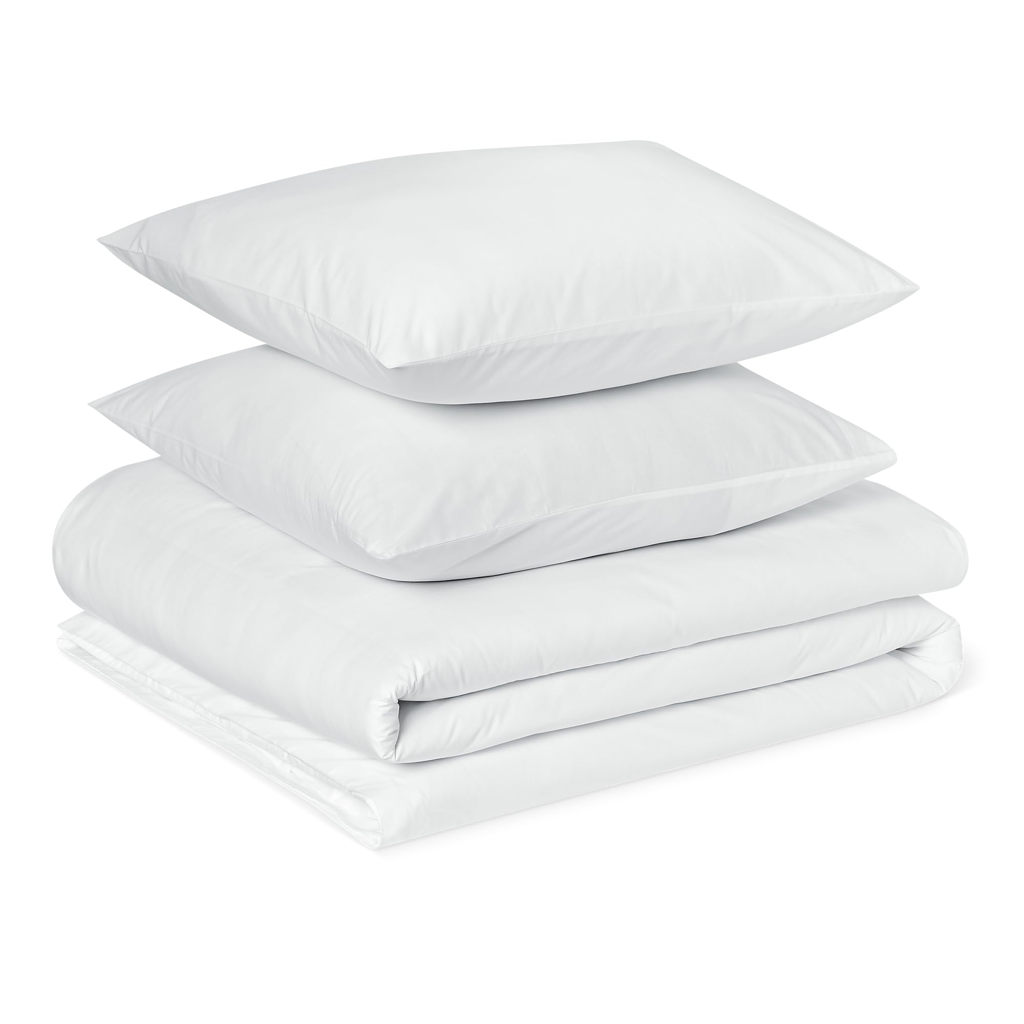 Housse de couette 2 personnes coton bio anti-transpiration blanche