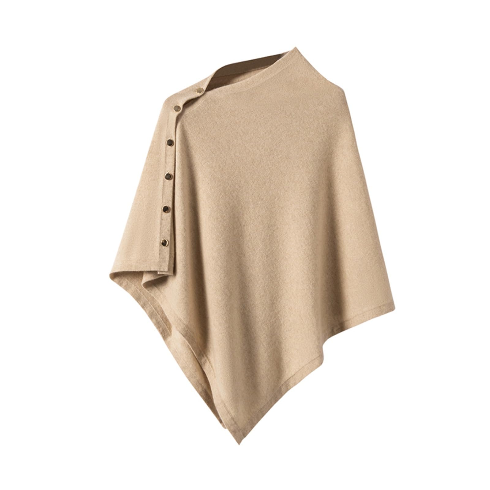 Bufanda chal irregular personalizada, cárdigan de punto doble propósito, capa triangular for mujer Chal de invierno