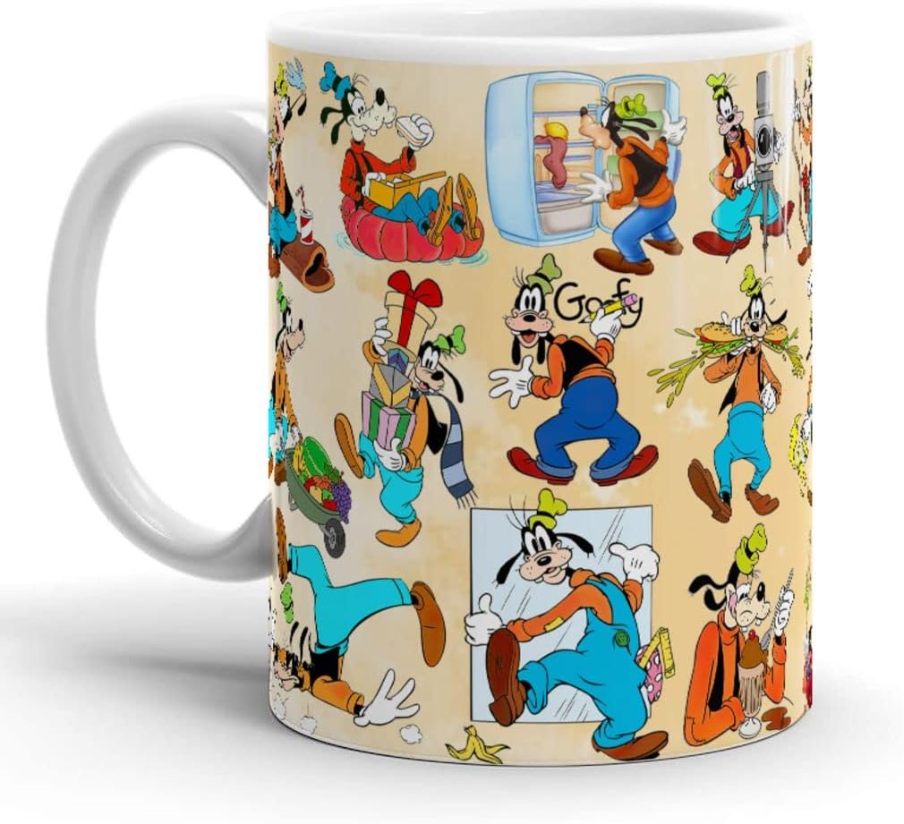 Tea Cups Goofy Gifts Friends White Ceramic 11oz 15oz