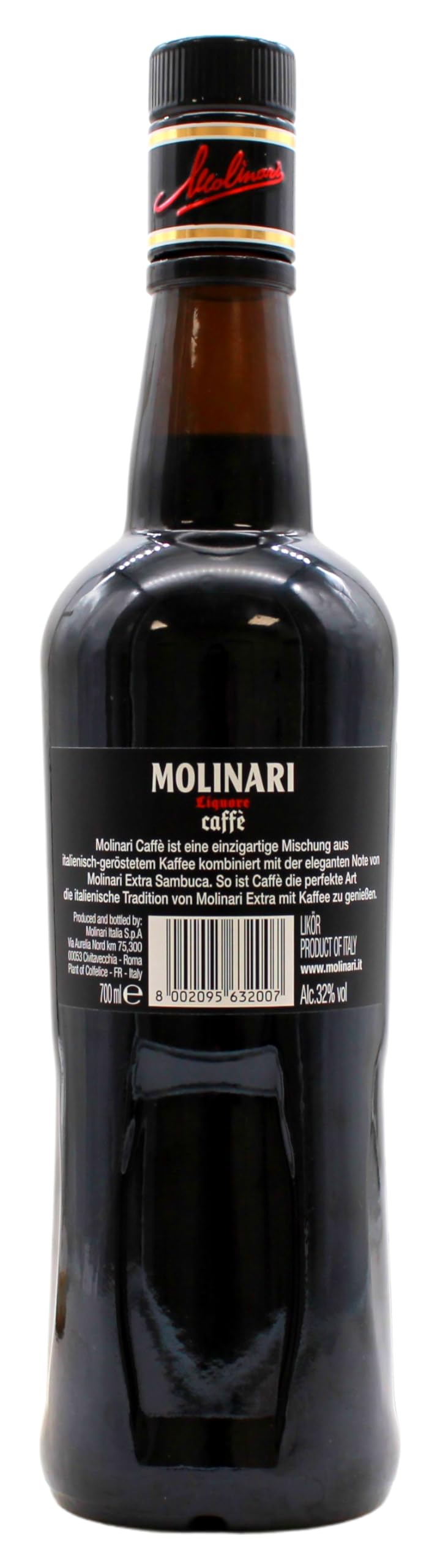 Molinari Sambuca Caffè Likör 32% vol., 6er Pack (6 x 700ml)