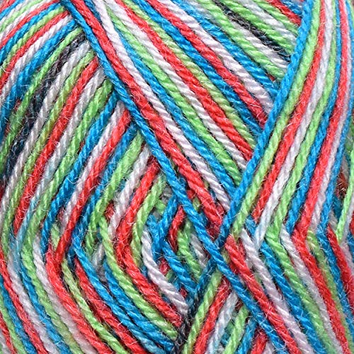 Image of Oswal James Knitting Yarn Wool, Rainbow Ball 700 gm Best Used with Knitting Needles, Crochet Needles Wool Yarn for Knitting. by Oswal R