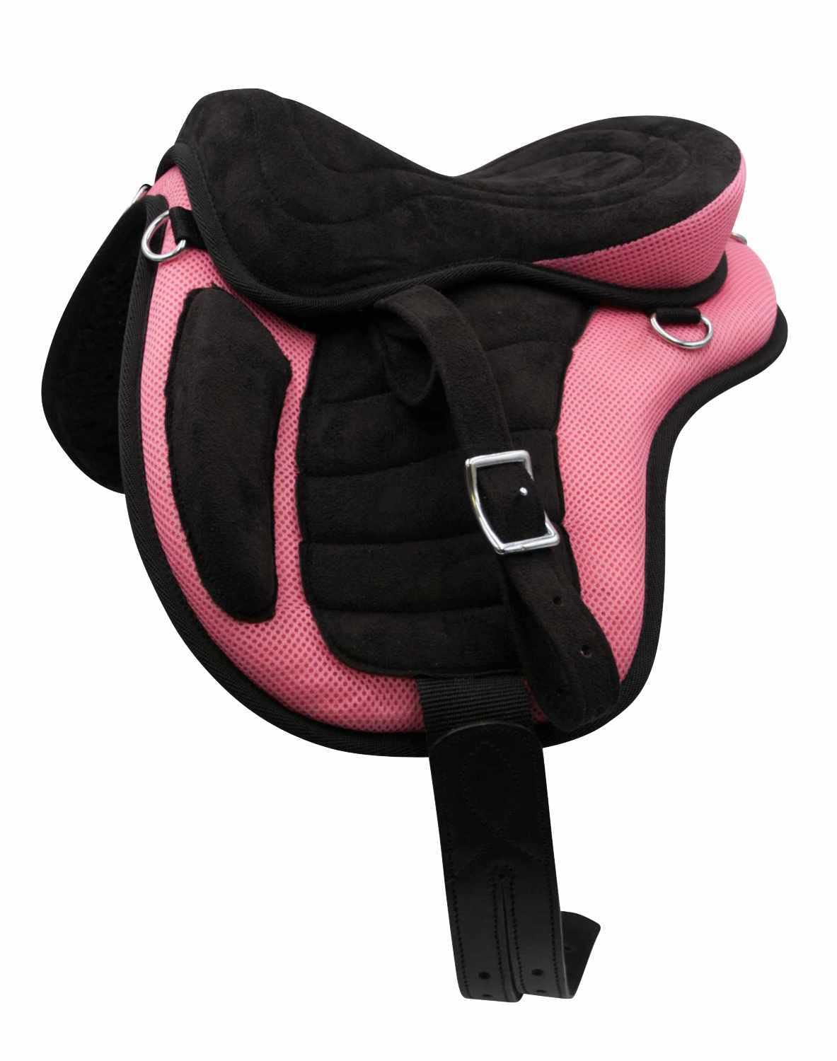 AMKA baumloser Sattel - Set mit Riemen und Gurt leicht und pflegeleicht 12"
