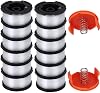 AF100 Replacement Spool for Black and Decker AF-100-3ZP AF-100-BKP,30-Foot,0.065-Inch,(AF-1003ZP) fits GH900 GH600 GH610 String Trimmer 30ft 0.065 Trimmer Line Replacement Spool Refills (12 + 2)