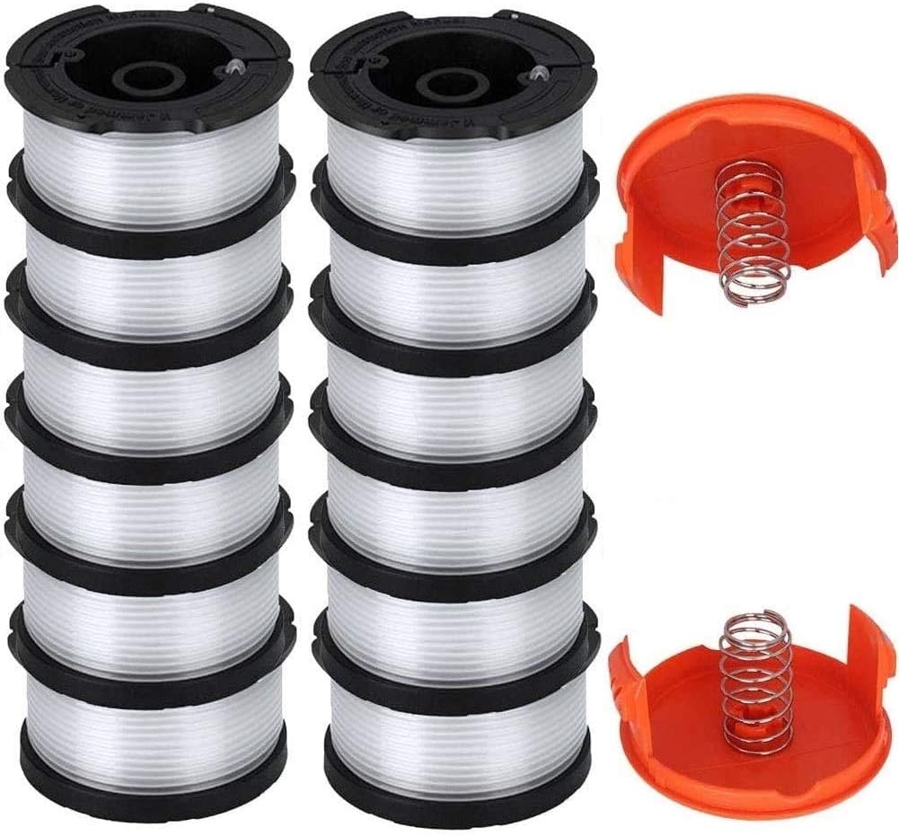 AF100 Replacement Spool for Black and Decker AF-100-3ZP AF-100-BKP,30-Foot,0.065-Inch,(AF-1003ZP) fits GH900 GH600 GH610 String Trimmer 30ft 0.065" Trimmer Line Replacement Spool Refills (12 + 2 )