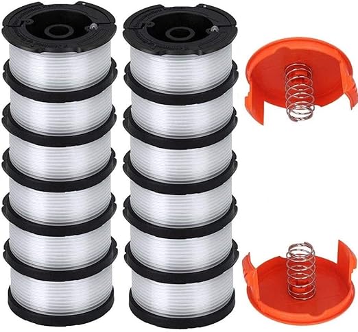 AF100 Replacement Spool for Black and Decker AF-100-3ZP AF-100-BKP,30-Foot,0.065-Inch,(AF-1003ZP) fits GH900 GH600 GH610 String Trimmer 30ft 0.065" Trimmer Line Replacement Spool Refills (12 + 2 )