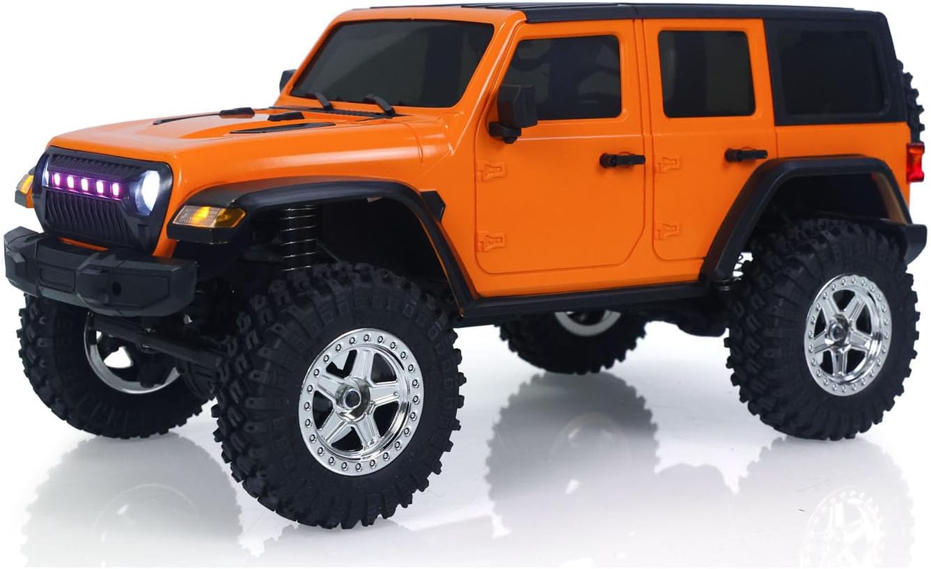 TOUCAN RC HOBBY 1:18 4 * 4 RC Simulation Rock Crawler Car C8801 2.4G Wireless Control Off Road Vehicle RTR Crawler Brushed Motor ESC LED Lights for Adult