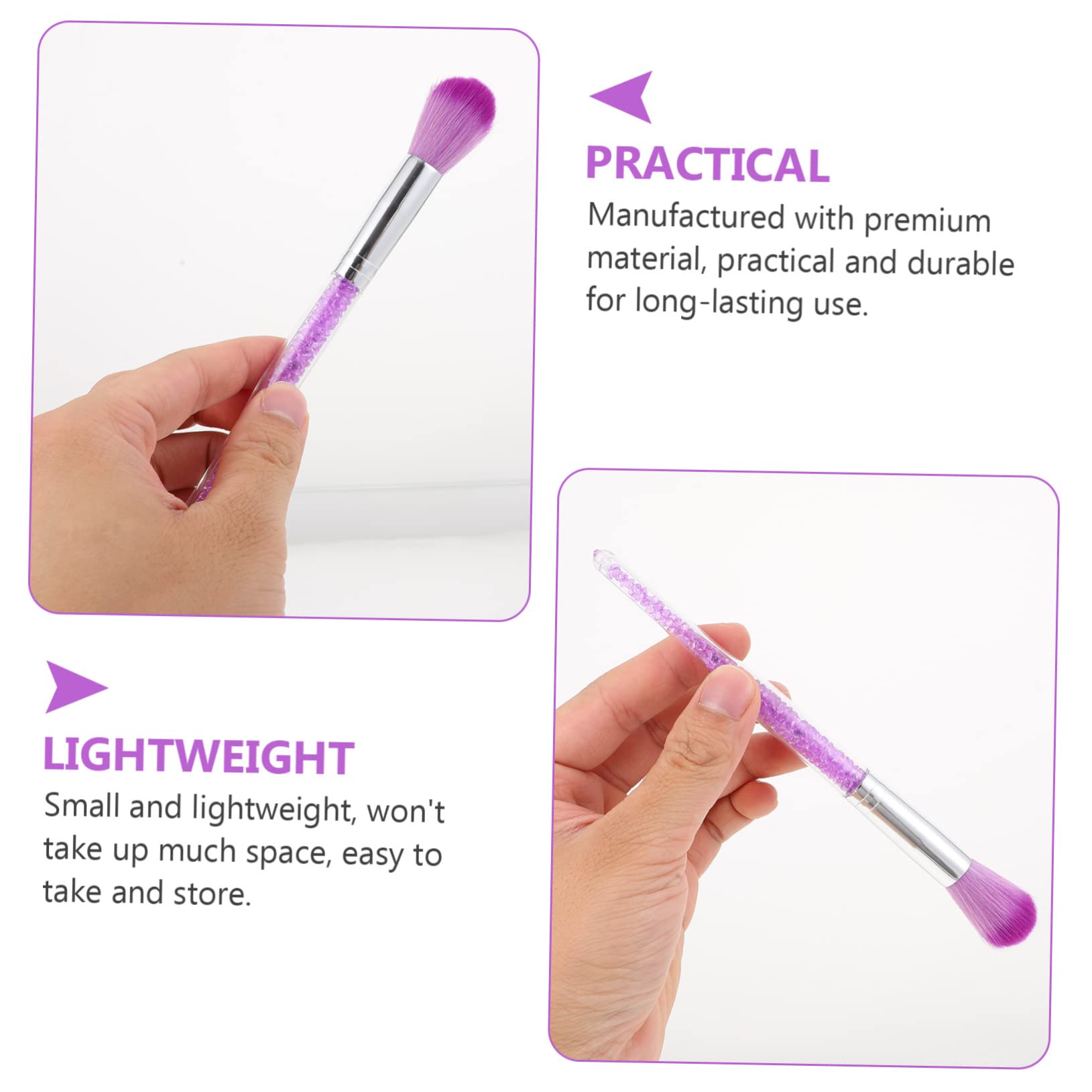 Healvian 14piezas Pinceles Acrílicos Para Manicura y Limpieza De Rostro Herramienta Creativa Multiusos Para Maquillaje y Cuidado De Uñas Mixtos y Diseño Compacto