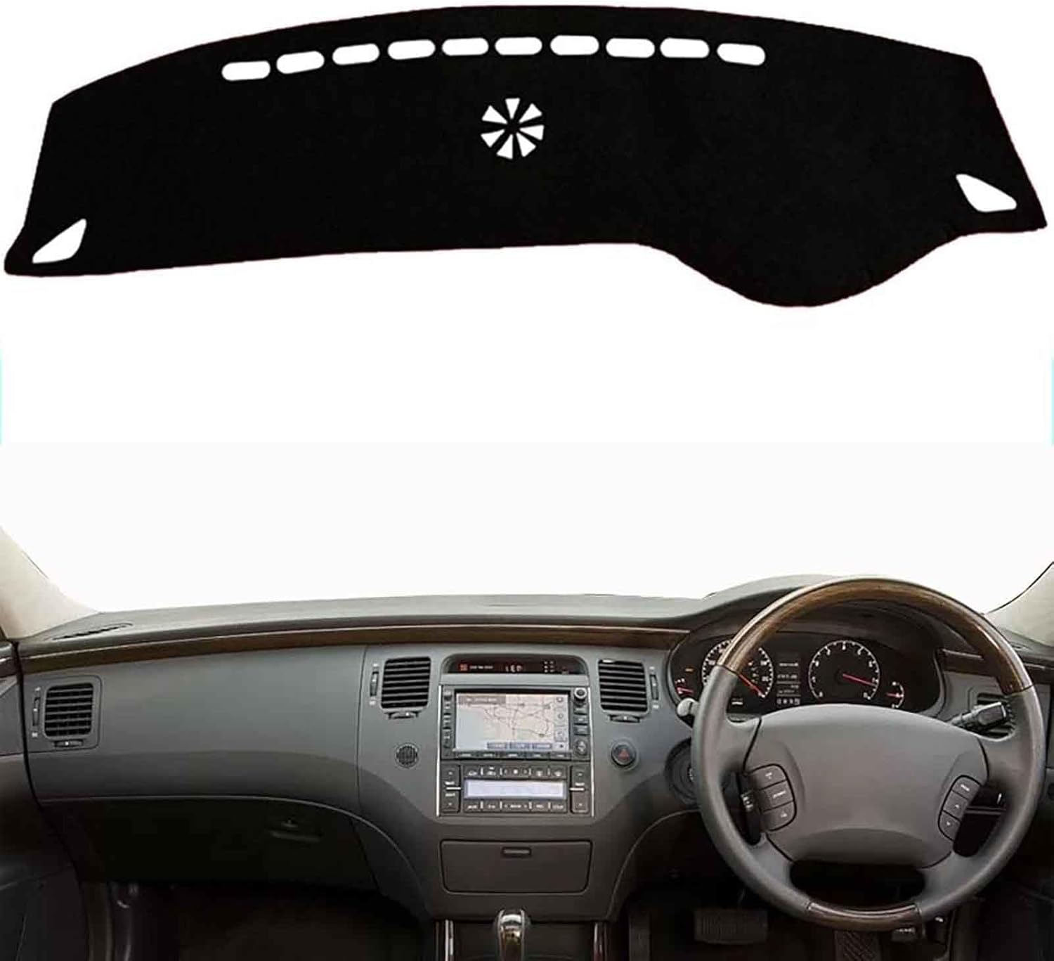 Car Dashboard Cover Mat for Hyundai Azera 2006 2007 2008 2009 2010 2011, Custom Flannel Non-Slip Dash Board Protection Mat Anti-Glare UV Rays Carpets Mats Interior Accessories,LHD