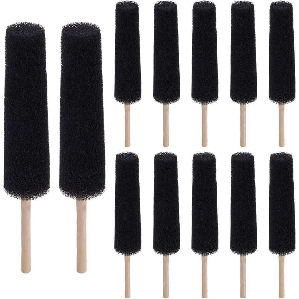 Ctrlzs Pottery Sponges For Clay, 12 Pack Reusable Ceramic Sponge On A Stick Shaping Trimming Tools Supplies A