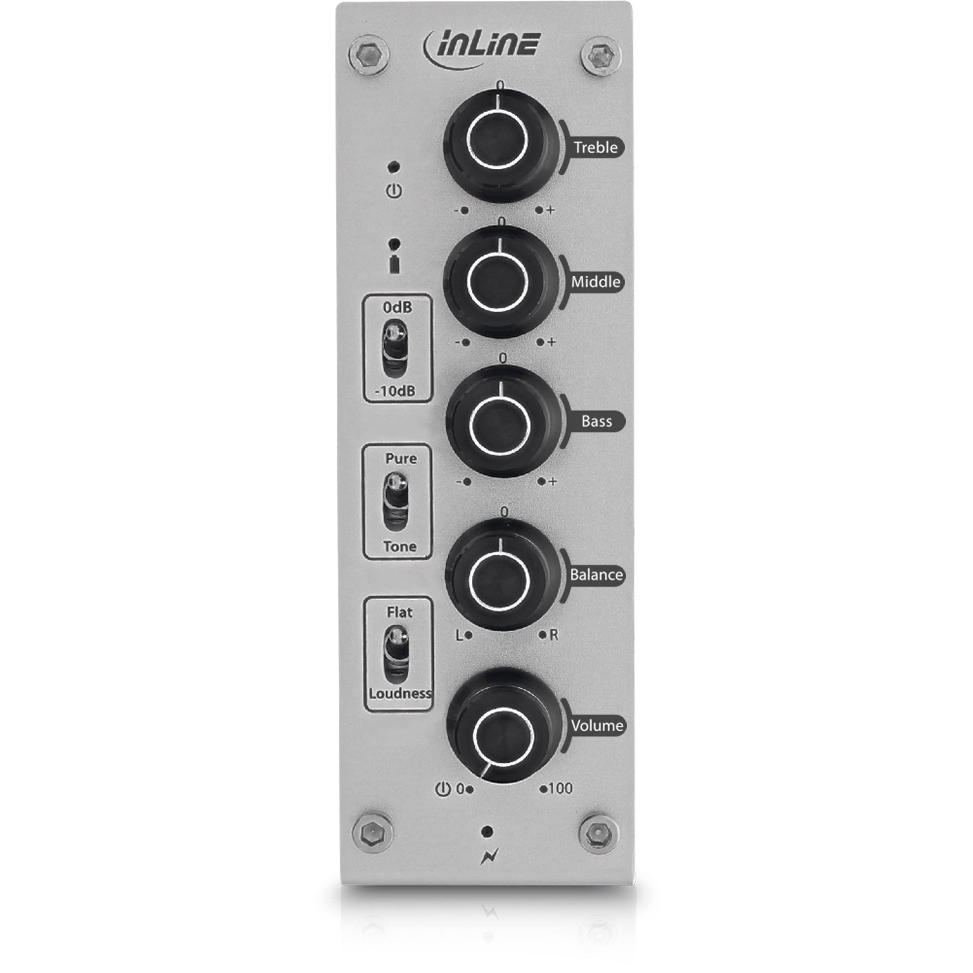 InLine 99204I AmpEQ mobile, Hi-Res AUDIO Kopfhörer-Verstärker und Equalizer, 3,5mm Klinke, mit Akku