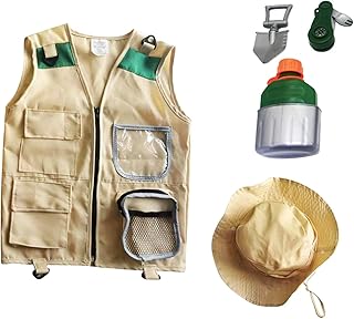YIJU Equipamento de acampamento infantil Kits de explorador para s, chapéu Fantasia de explorador infantil para, Estilo b
