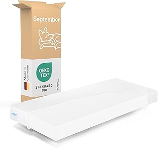 September – Matratze 100x200 cm Komfortschaum mit 14 cm Höhe – Komfortschaummatratze mittelweicher Härtegrad H2/H3 für Betten, Boxspringbetten – Oeko-TEX® Standard 100 zert. – Bezug bei 60°C waschbar