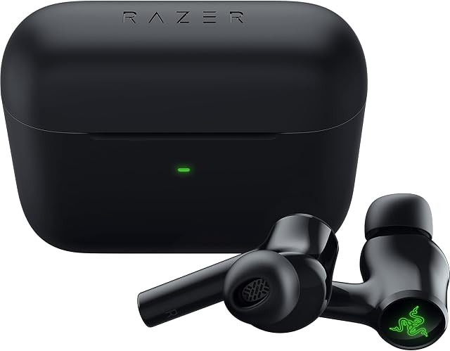 Razer Hammerhead HyperSpeed - Multiplatform Wireless Gaming Earbuds Licensed for Xbox (HyperSpeed Wireless, Active Noise Cancellation, Ambient Noise Cancellation with Dual Microphones) Black
