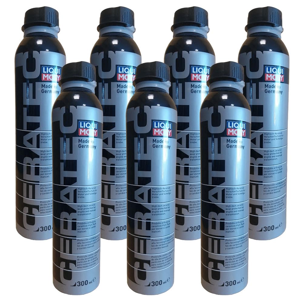 LIQUIMOLY 3721 ADDITIVO CERATEC Protezione Ceramica Olio Motore Diesel-Benzina, per Trasmissione Cambio. Riduce ATTRITO di COMPONENTI Motore. Riduce I CONSUMI di Carburante. KIT PROMO 7 PEZZI X 300 ML