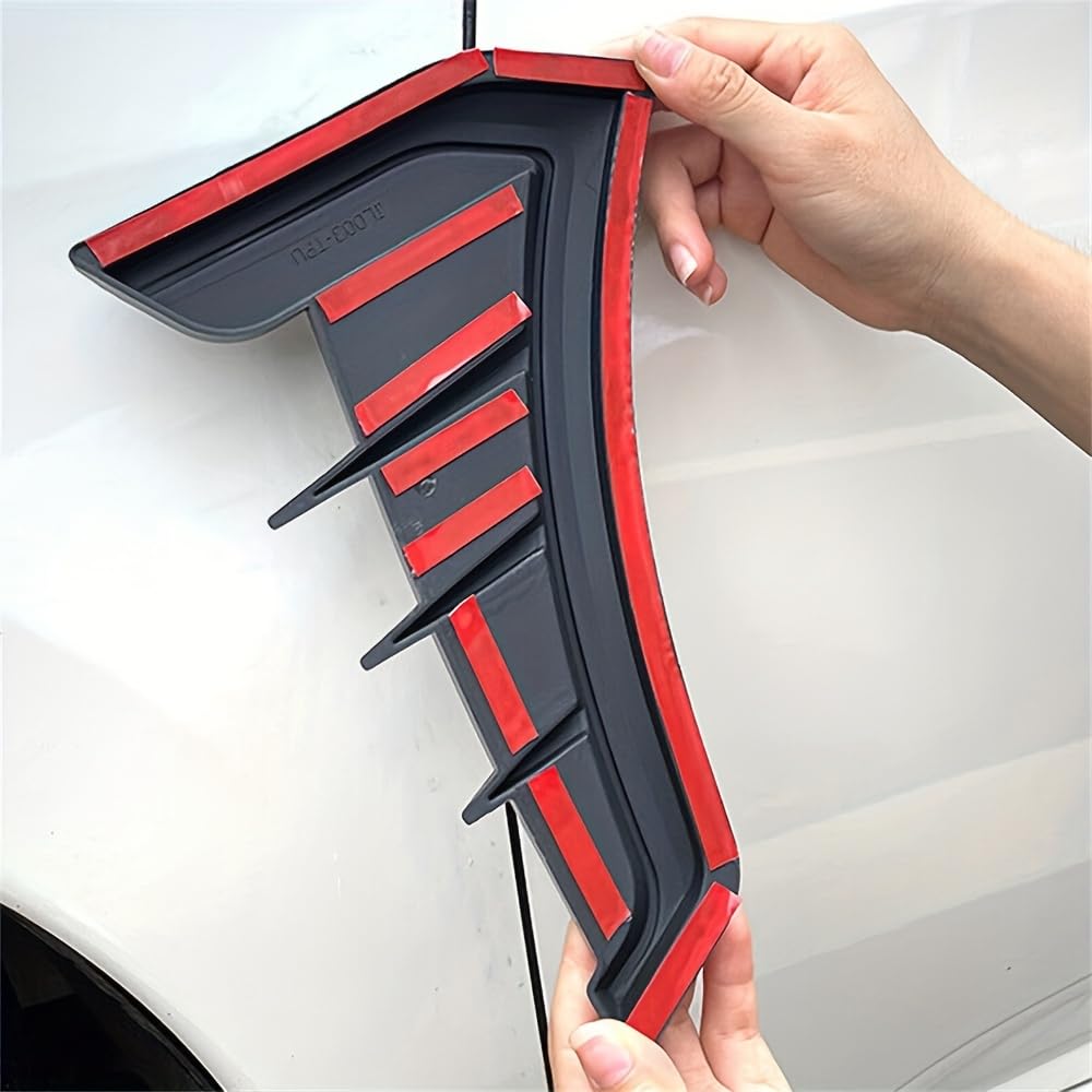 2 Pezzi Prese d'Aria Laterali Parafango per Alfa Romeo Mito 147 156 159 166 Giulietta Mito Spider Stelvio, Griglia Decorativa Cofano Adesivi Carrozzeria Auto Styling Estetico