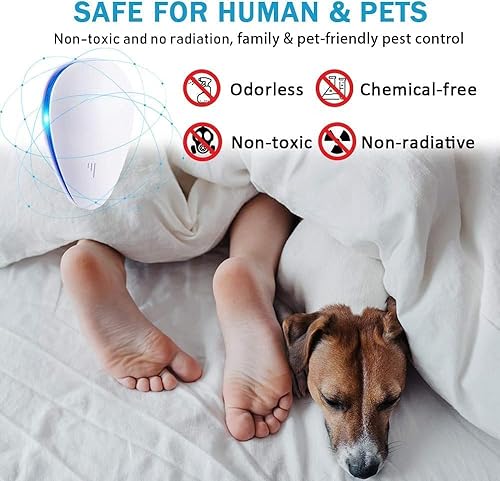 Miniatura 4 de Repelente ultrasónico de control de plagas, repelente ultrasónico, repelente de insectos para interiores, insectos, cucarachas, ratones, roedores