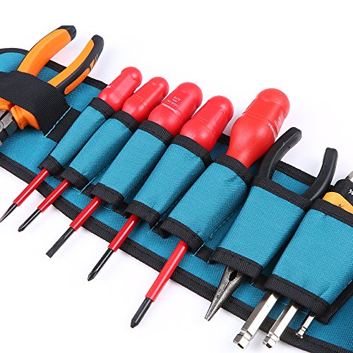 Romacci Bolsa multifuncional para ferramentas na cintura Bolsos organizadores de bolsas em tela de O