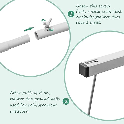 Miniatura 3 de Soporte redondo de arco de globos, de metal, para arco de boda, círculo de globos, soporte de telón de fondo con base de doble barra para jardín,