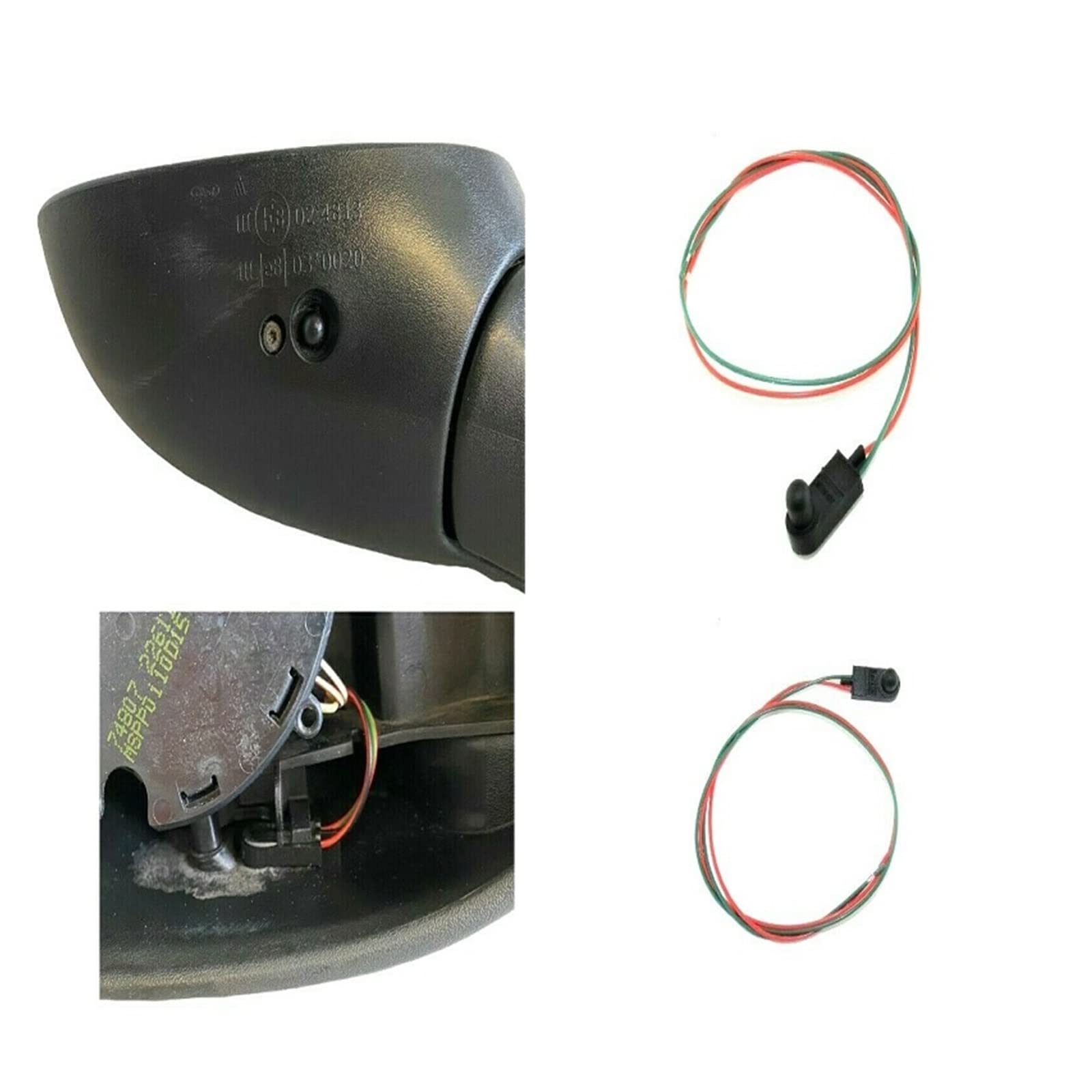 KANGYEBAIHUODIAN Sensor de Temperatura Ambiente Exterior Exterior Debajo del Espejo de la Puerta Apto for Fiat 500 500X 500L Punto 05-18 Sensor de Temperatura