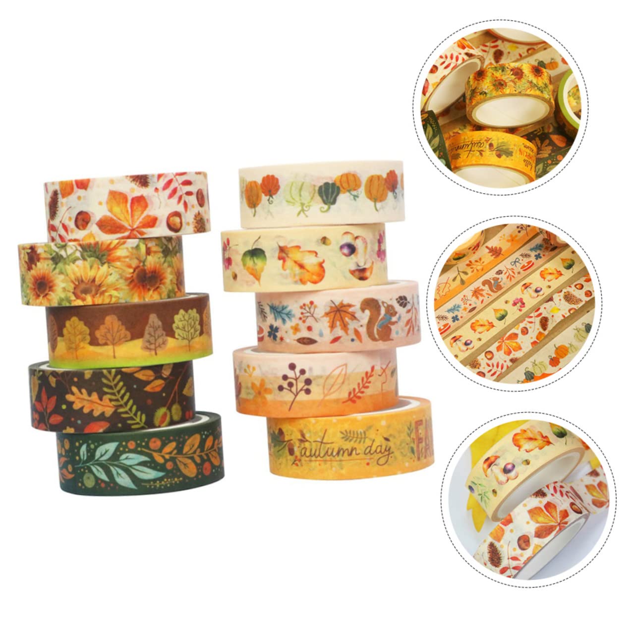 NUOBESTY 40rollos Washi Tape Vintage Para Manualidades Para Scrapbooking Papel Adhesivo Para y Proyectos