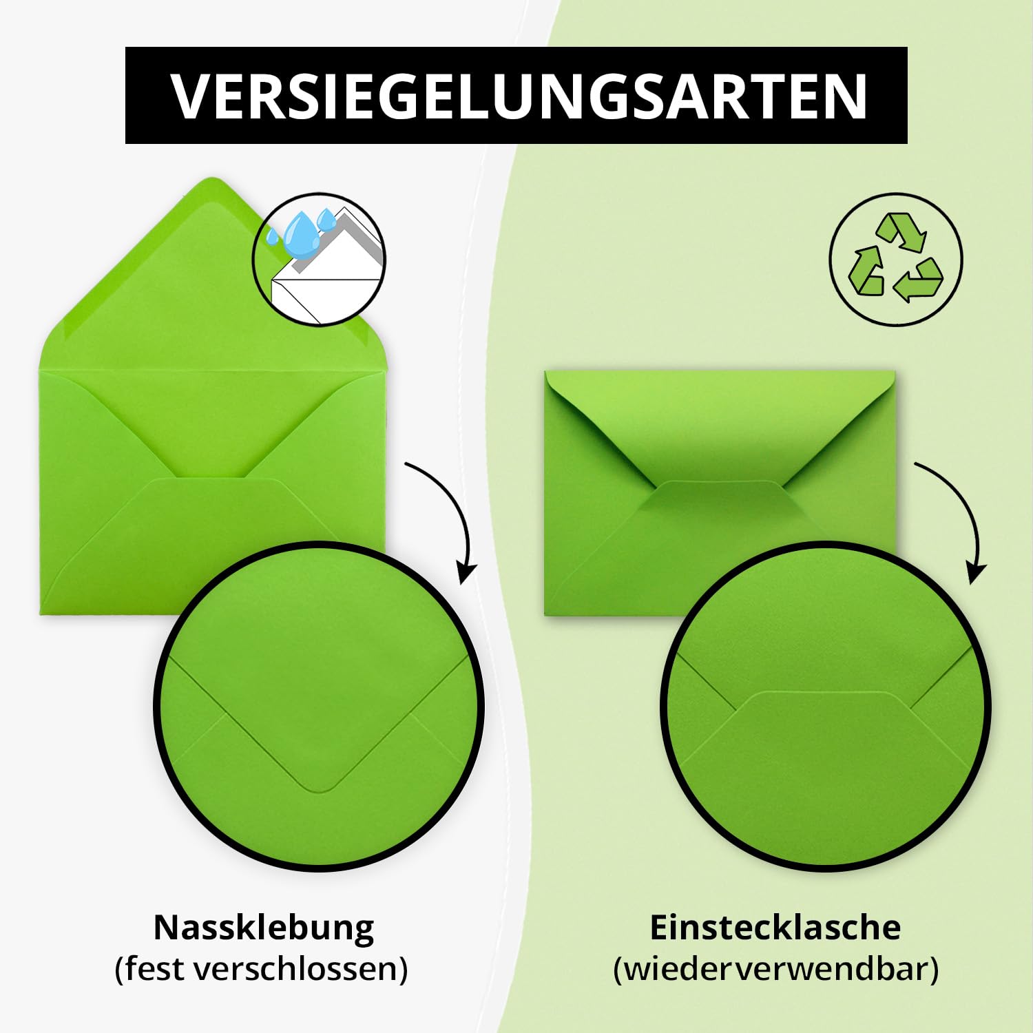 Verde Pino - DIN C6 - 114 X 162 Mm - Buste Con Colla Umida Senza Finestra Per Biglietti D Auguri  Yum755objaxticbo Qzm