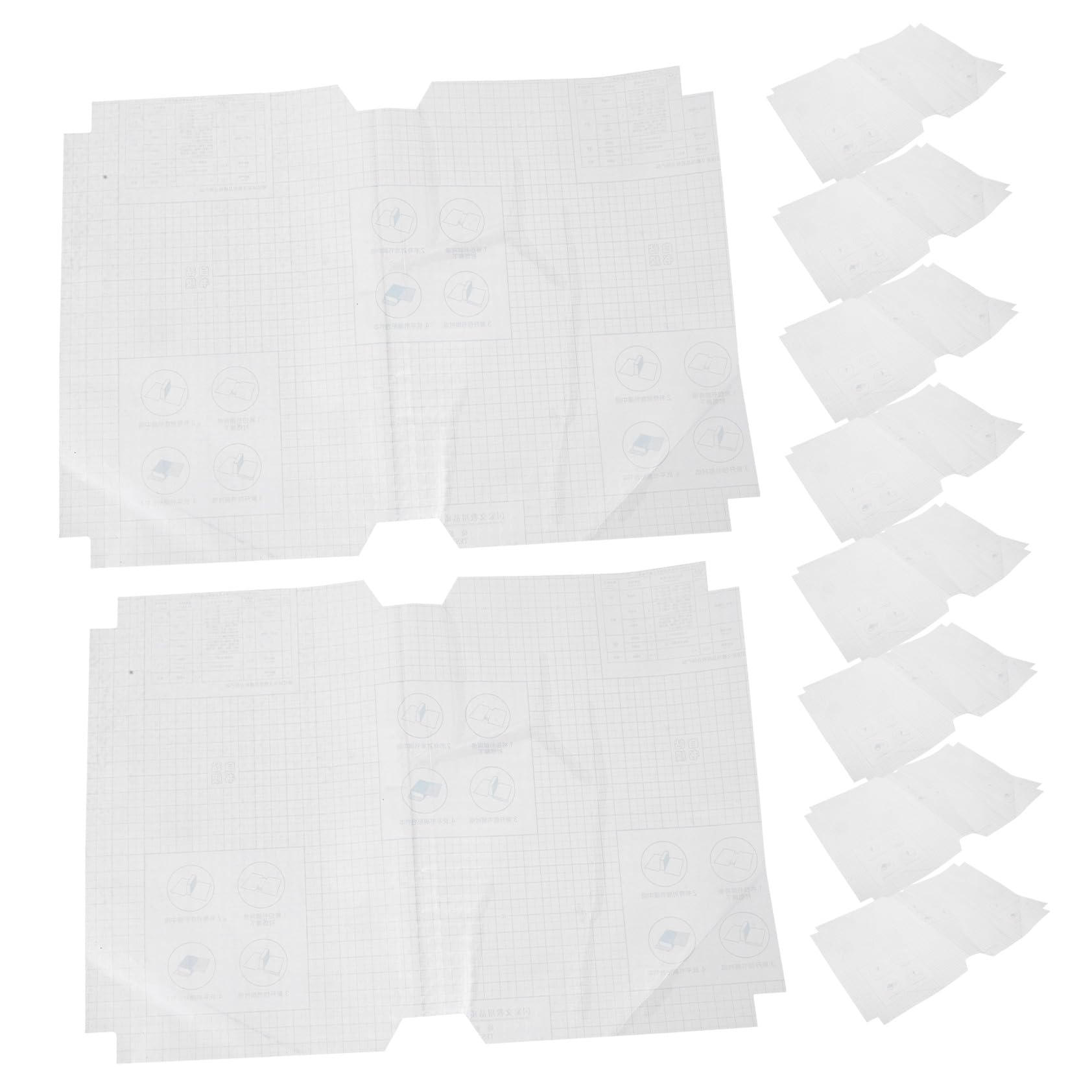 Operitacx Protector Libros Autoadhesivo Transparente Película Para Forro Libros Escolares Resistente A Rayaduras Funda Lectura 10 Hojas*5