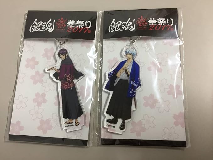 Amazon 銀魂 華祭り 17 仮 坂田銀時 高杉晋助 2個セット スタンディングアクリルキーホルダー アクリルスタンド 2301 アイドル 芸能人グッズ 通販